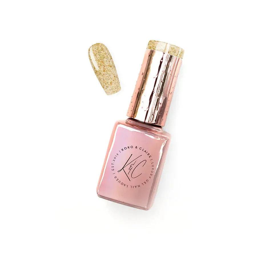 Clear Jelly Stamper KoKo Claire Shatter gel topcoat guld 12 ml